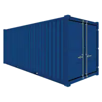 20 Fot blå container